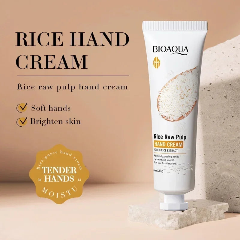 RiceGlow™ – Creme Hidratante de Arroz para Mãos